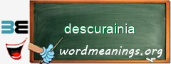 WordMeaning blackboard for descurainia